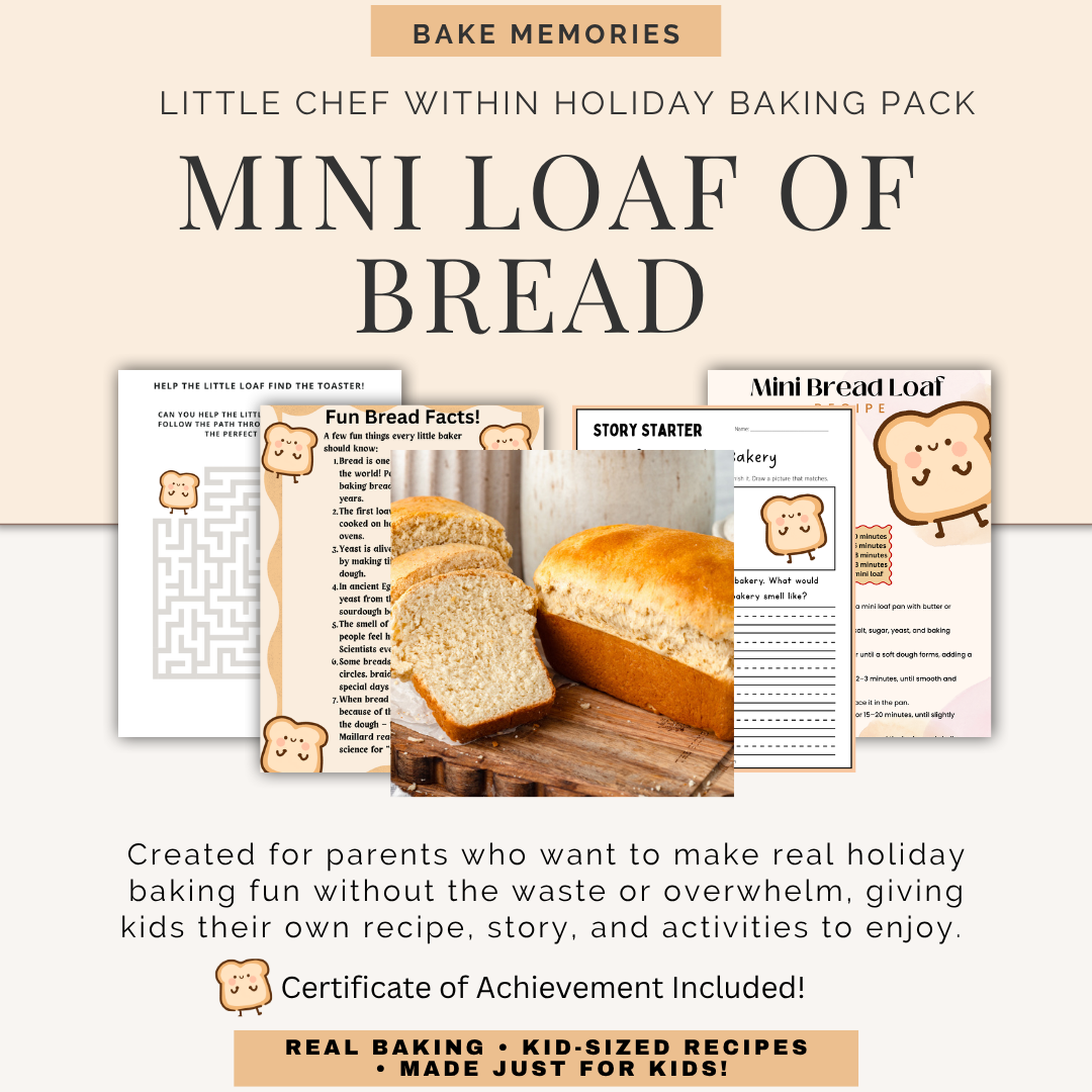 Little Chef Within Baking Fun Pack – Mini Bread Loaf (14-page printable set)