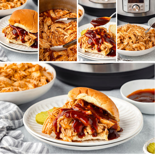 Instant Pot Pulled BBQ Chicken -  Exclusive