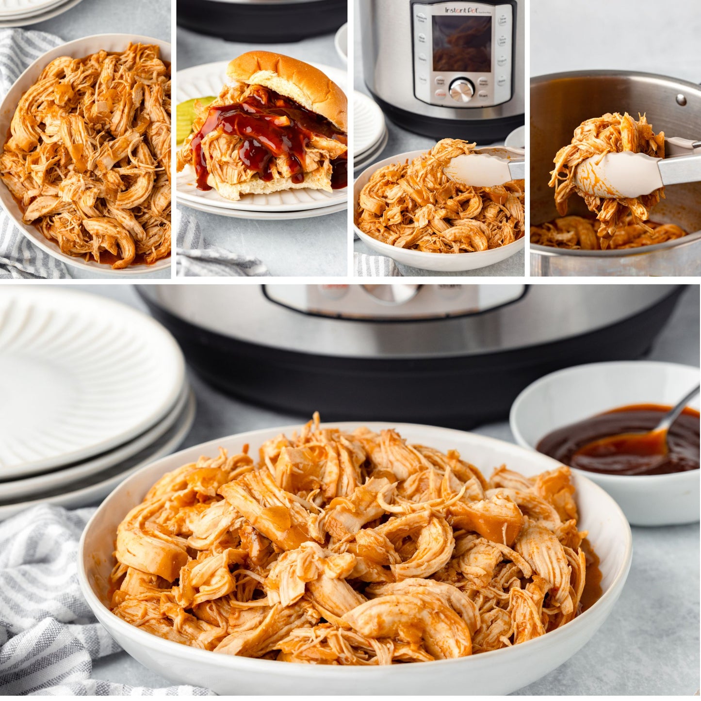 Instant Pot Pulled BBQ Chicken -  Exclusive